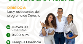 ¡Atención, docentes del Programa de Derecho!